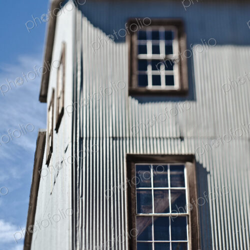Windows in Abandoned Building Facade Windows in Abandoned Building Facade
