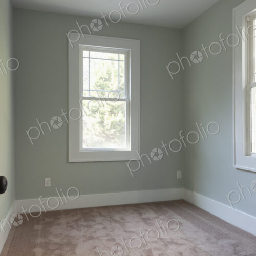 Windows in empty room Windows in empty room