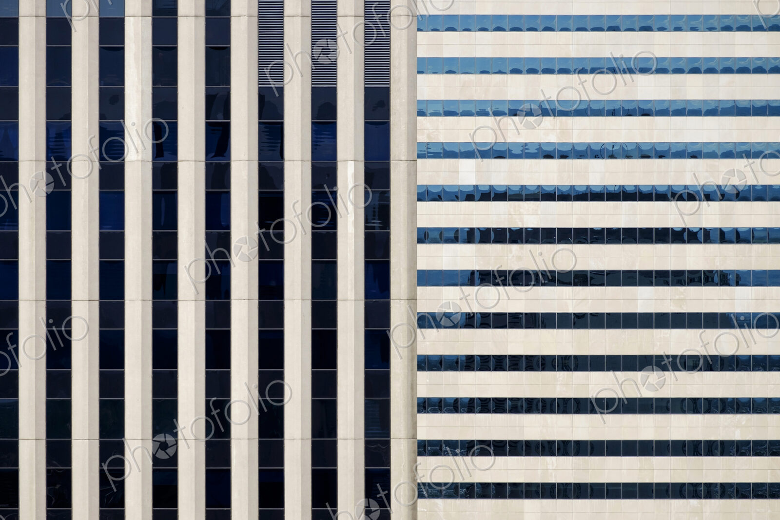 Windows on modern building