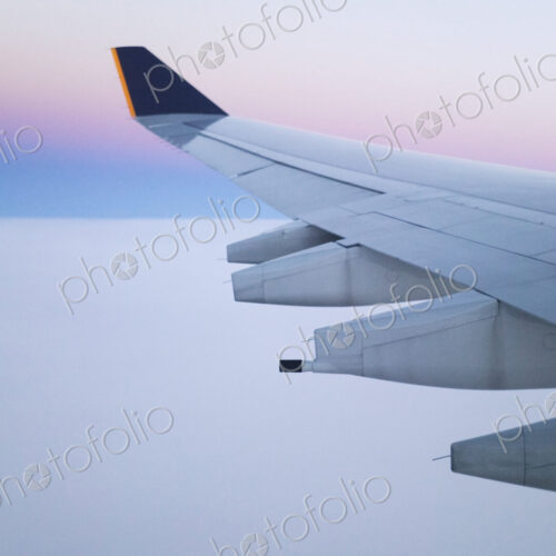 Wing and Engines of Jet in Flight Wing and Engines of Jet in Flight