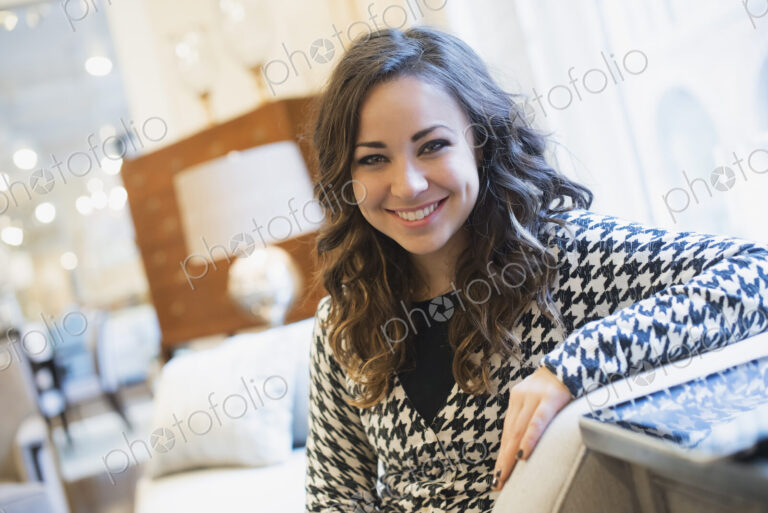 Woman relaxing at home