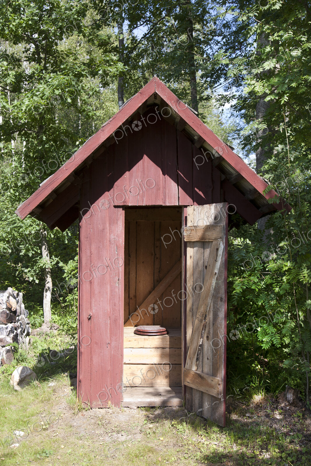 Wood Outhouse