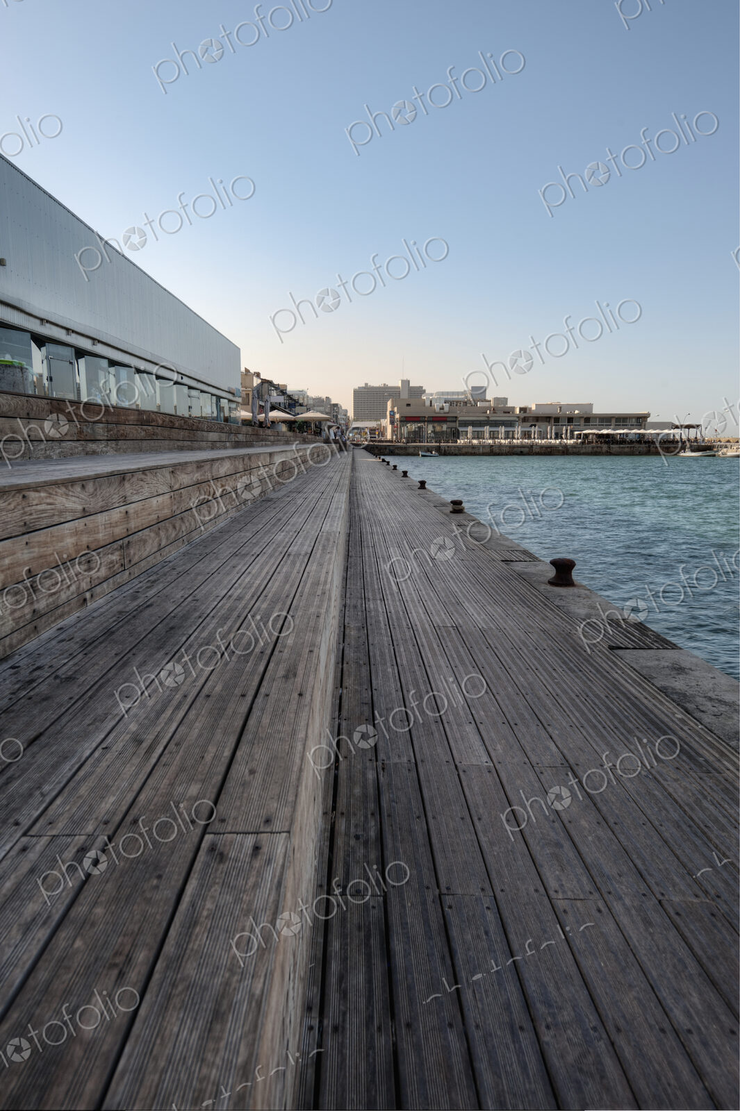 Wooden Dock At Seaport