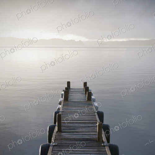 Wooden Jetty Over a Lake Wooden Jetty Over a Lake