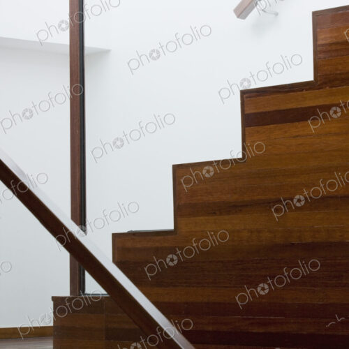 Wooden Staircase, woodgrain planks, with a handrail Wooden Staircase, woodgrain planks, with a handrail