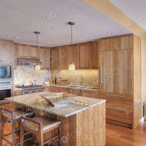 Wooden cupboards in luxury kitchen Wooden cupboards in luxury kitchen