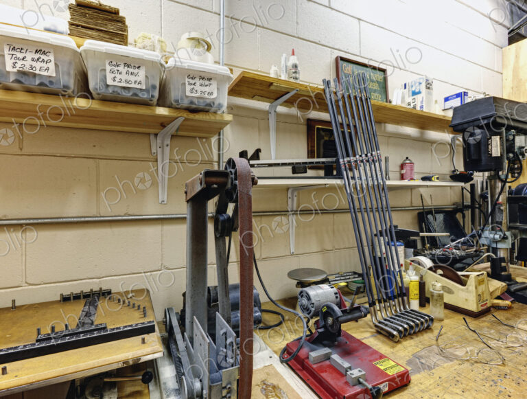 Workshop for Manufacturing Golf Clubs