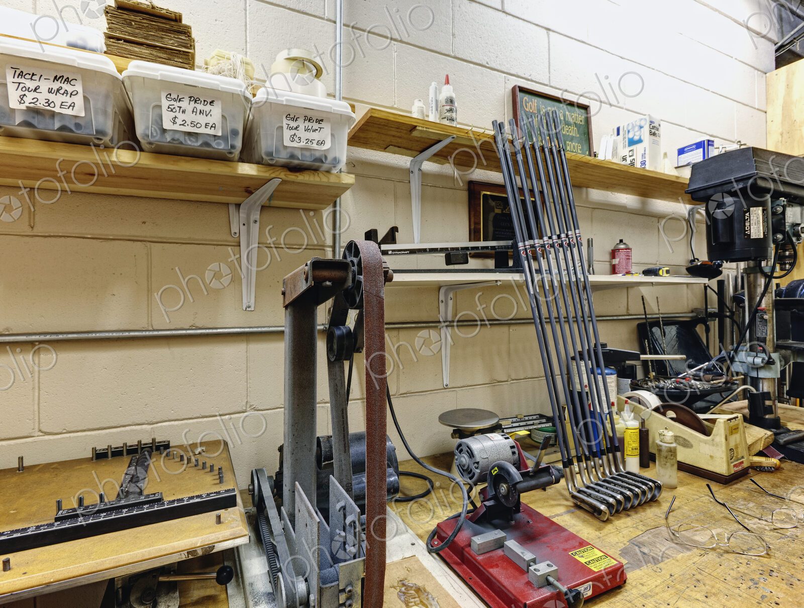 Workshop for Manufacturing Golf Clubs