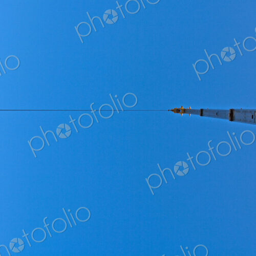 Worm Eye View of a Tower Crane