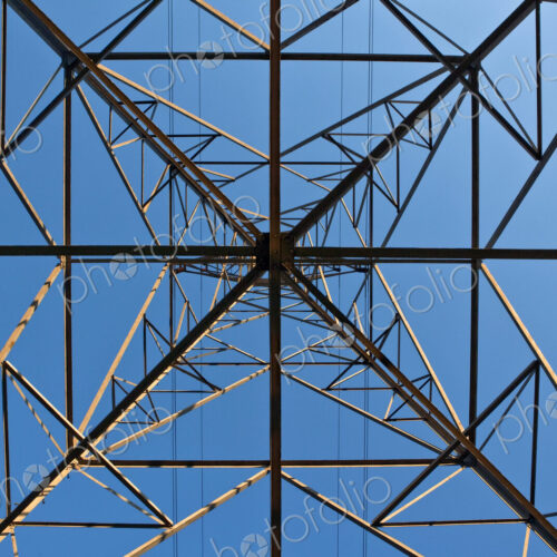 Worm's Eye View Of Power Pylon