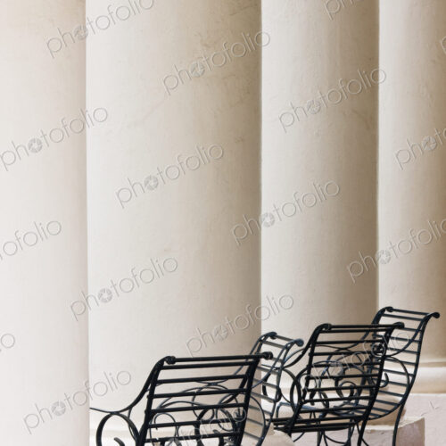 Wrought Iron Chairs and Columns Wrought Iron Chairs and Columns