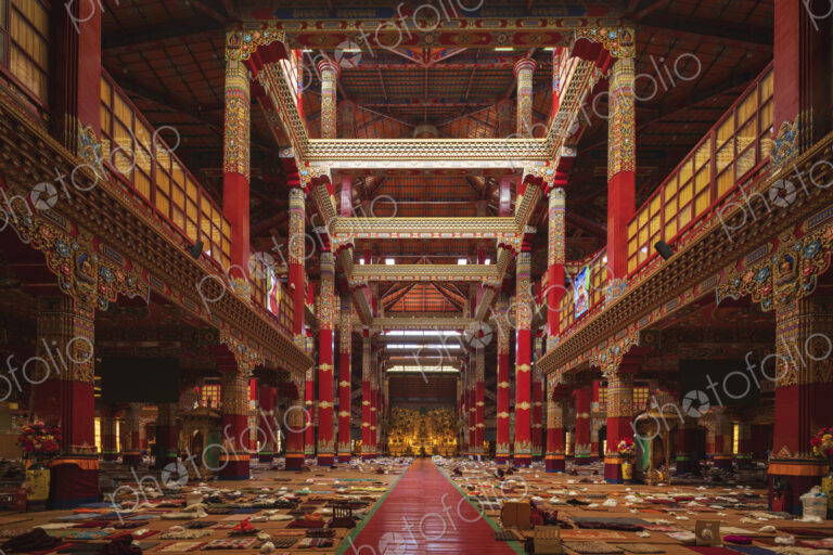Yaqing Temple Interior Baiyu, Sichuan Province, Kham Tibet,