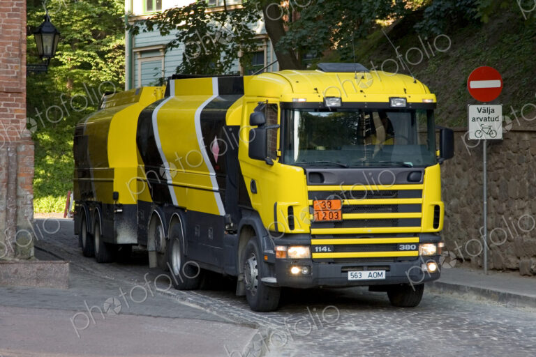 Yellow And Black Fuel Truck