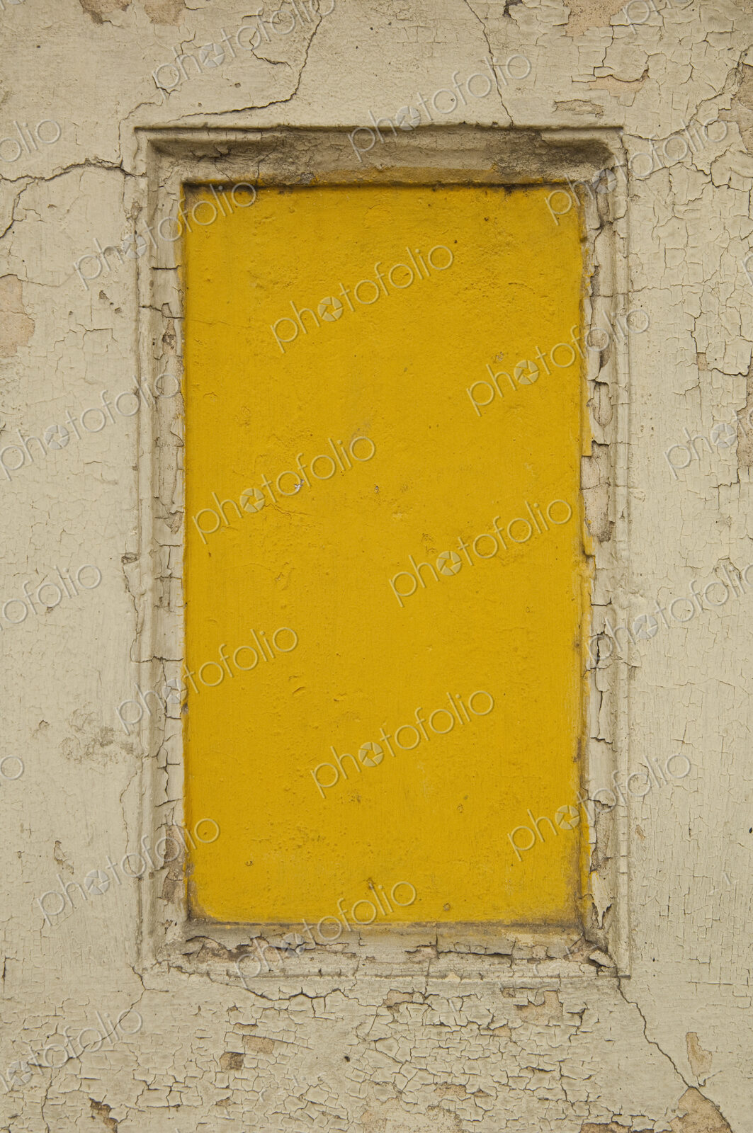 Yellow Boarded Up Window