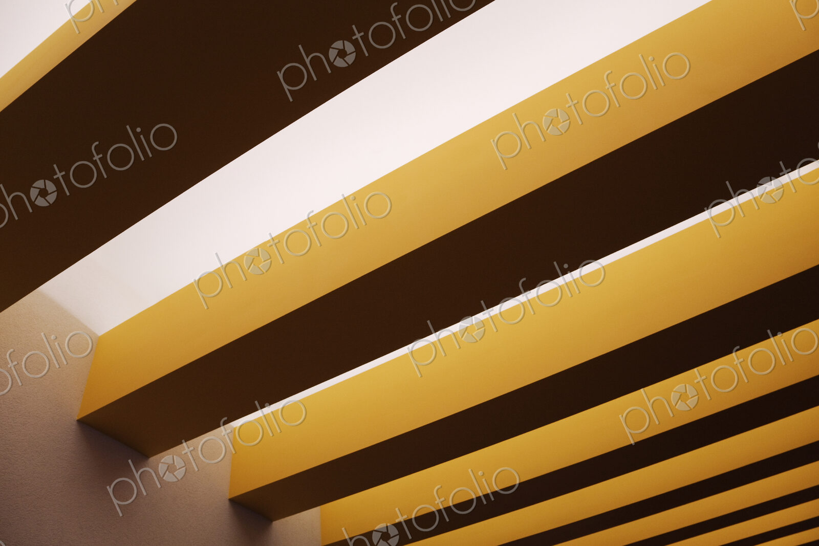 Yellow Ceiling Beams