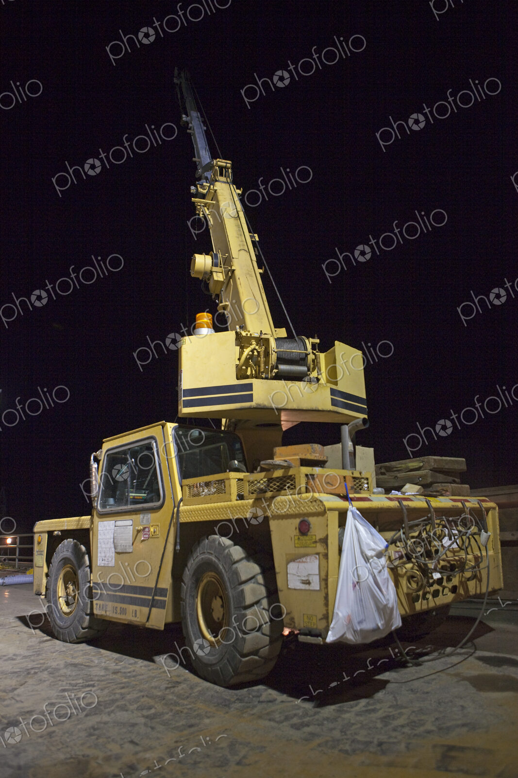 Yellow Construction Crane