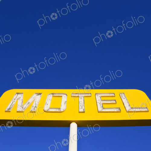 Yellow Neon Motel Sign Yellow Neon Motel Sign