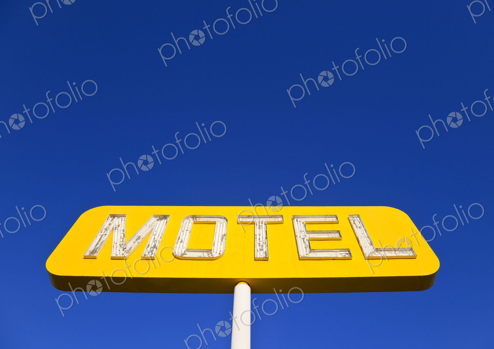 Yellow Neon Motel Sign