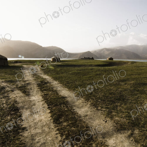 Yurts and a Dirt Road Yurts and a Dirt Road